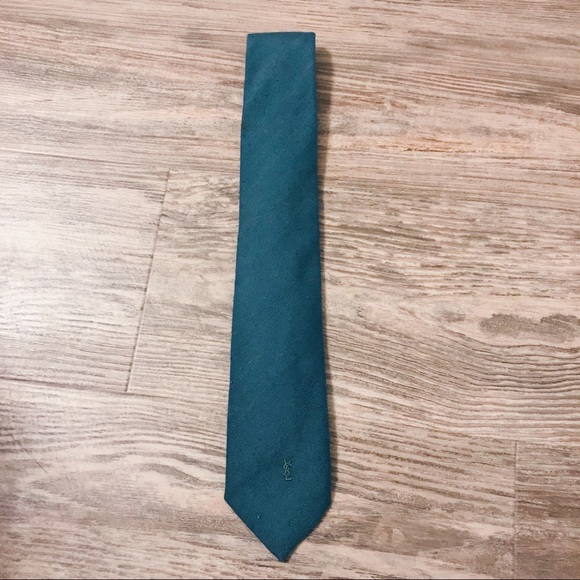 Yves Saint Laurent Other - Yves Saint Laurent Teal Skinny Tie